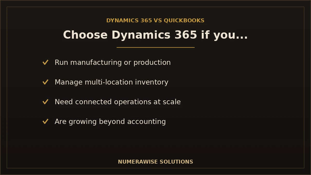 Choose Dynamics 365 for connected operations