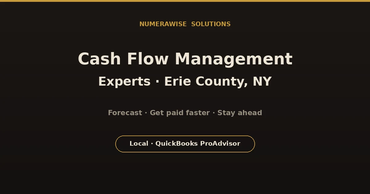 Cash flow management experts in Erie County, NY