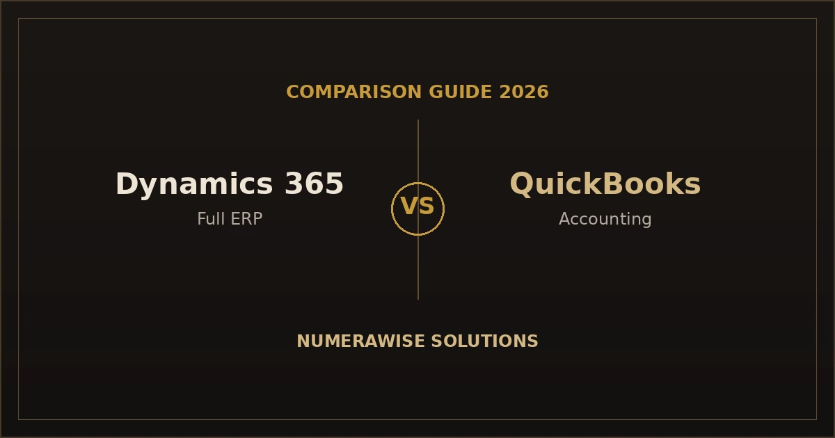 Dynamics 365 vs QuickBooks comparison