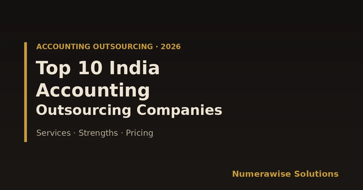 Top 10 India Accounting Outsourcing Companies 2026