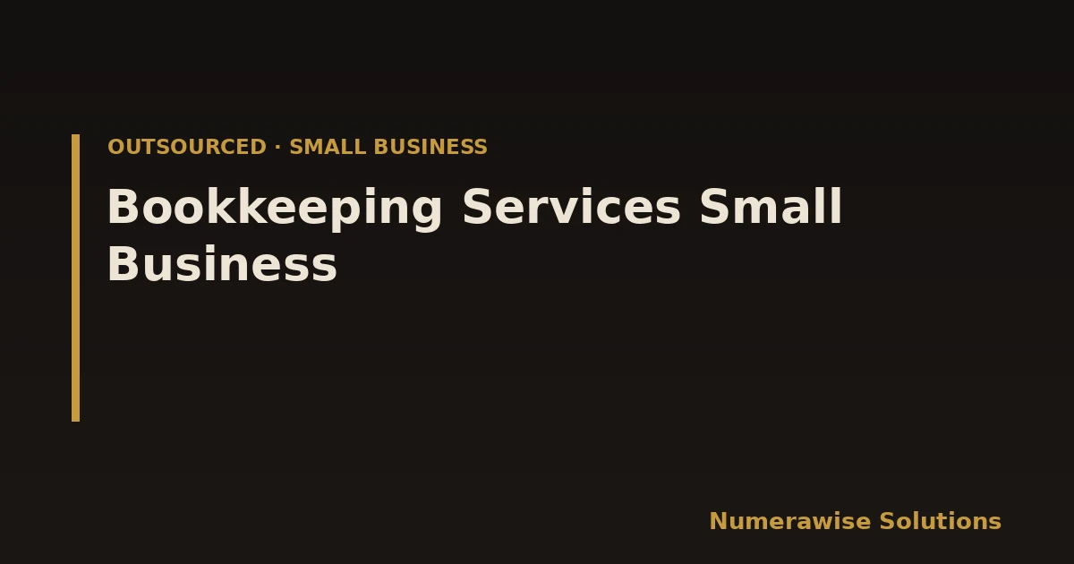 Bookkeeping Services Small Business