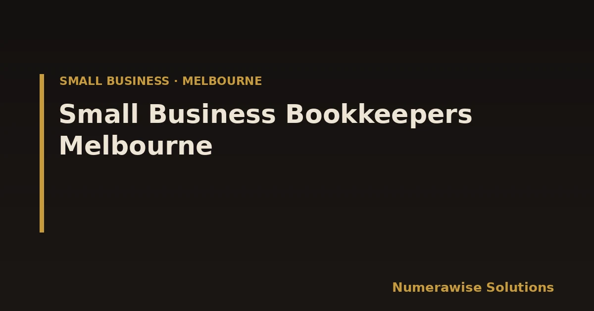 Small Business Bookkeepers Melbourne