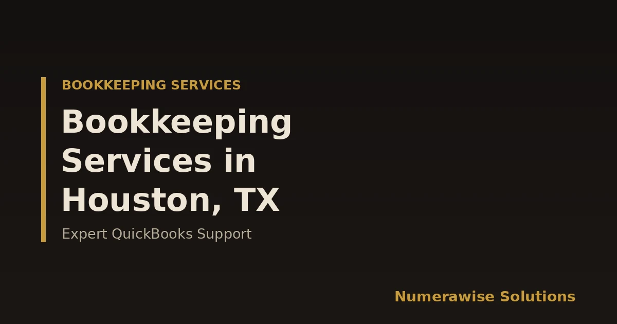 Bookkeeping Services in Houston, TX