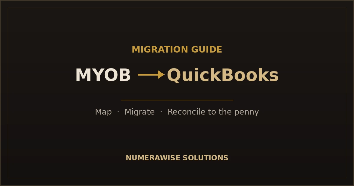 MYOB to QuickBooks migration