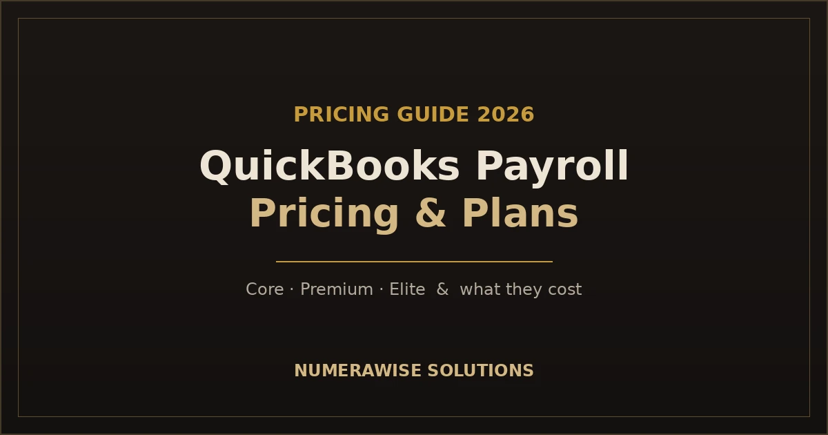 QuickBooks Payroll pricing 2026
