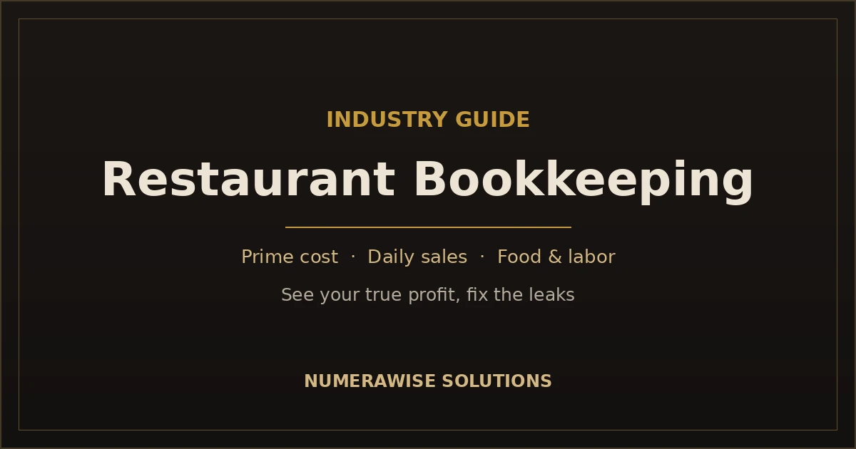 Restaurant bookkeeping