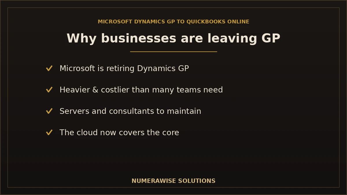 Why businesses are leaving Dynamics GP