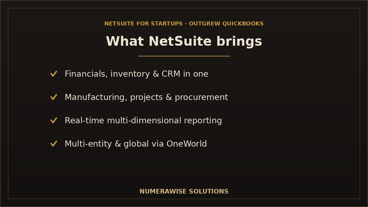 What NetSuite brings to a growing business