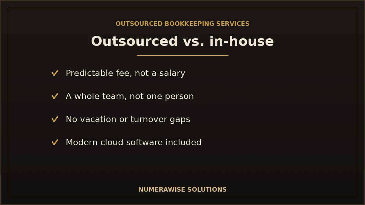 Outsourced vs in-house bookkeeping