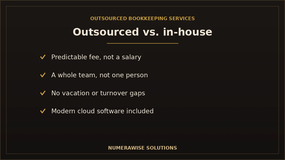 Outsourced vs in-house bookkeeping