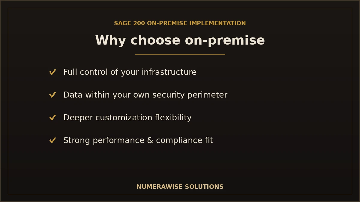 Why choose Sage 200 On-Premise