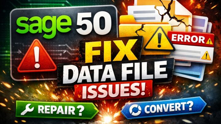 Sage 50 Data File Issues